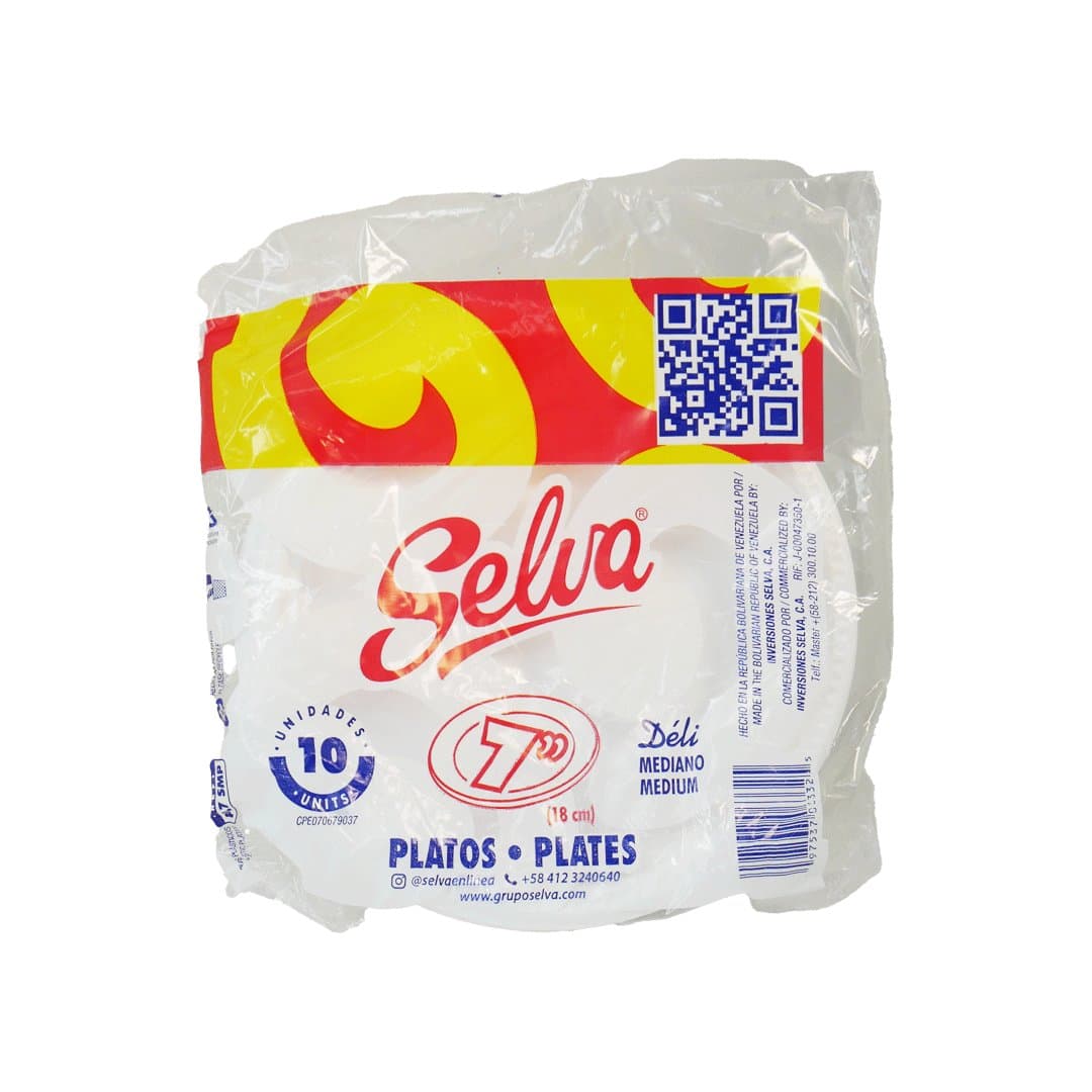 PLATOS DESECHABLES PL7 SELVA 10UND foto
