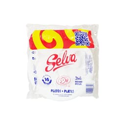 PLATOS DESECHABLES PL9 SELVA 10UND foto