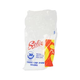 CUCHARA PLASTICA BLANCA SELVA 20 UND foto