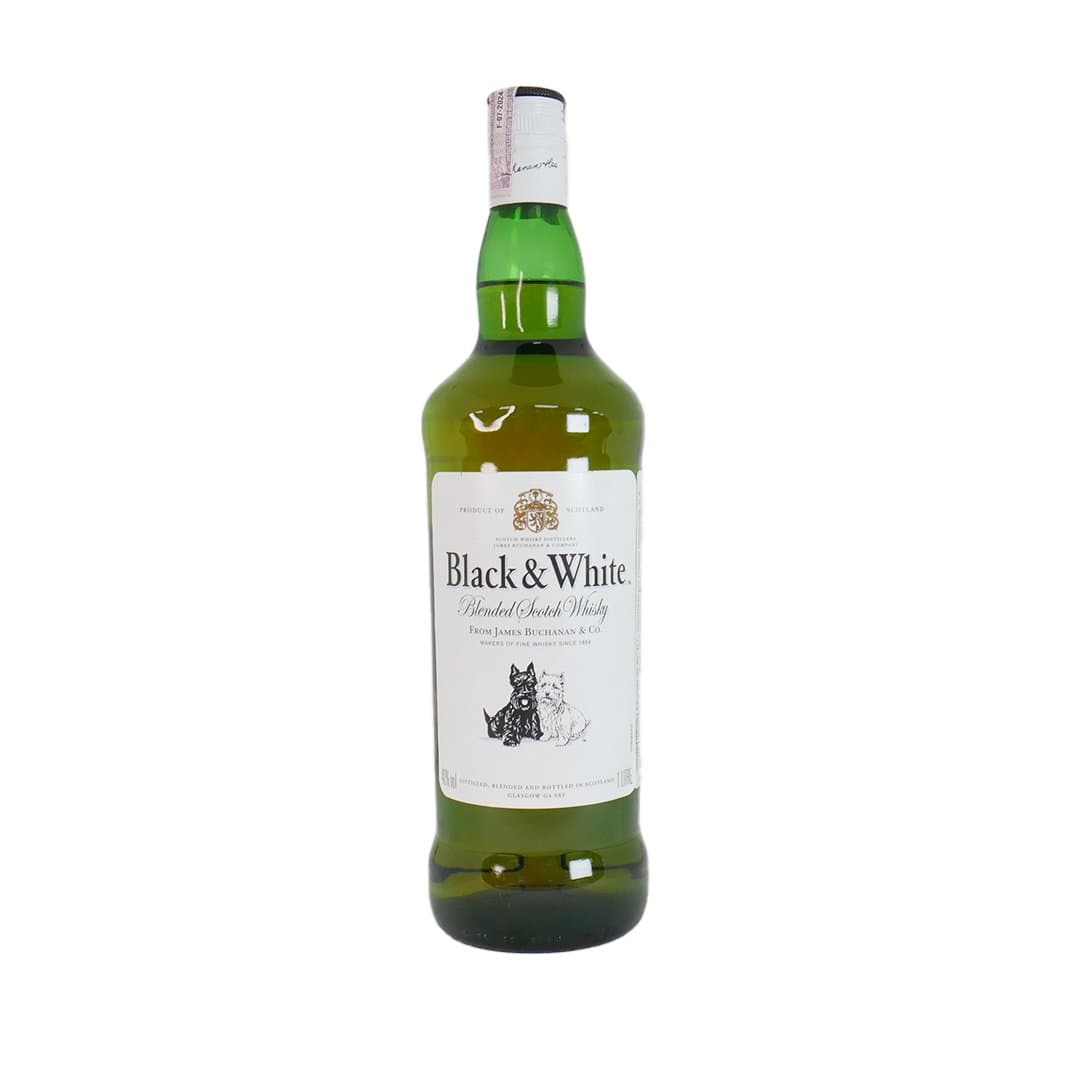 WHISKY BLACK AND WHITE 750ML foto