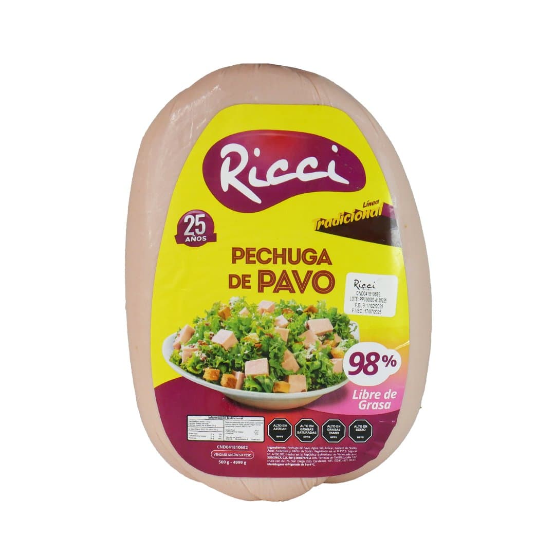 PECHUGA DE PAVO RICCI 1KG foto