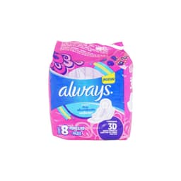 TOALLAS SANITARIAS SEDA SEC ALWAYS 8UND foto