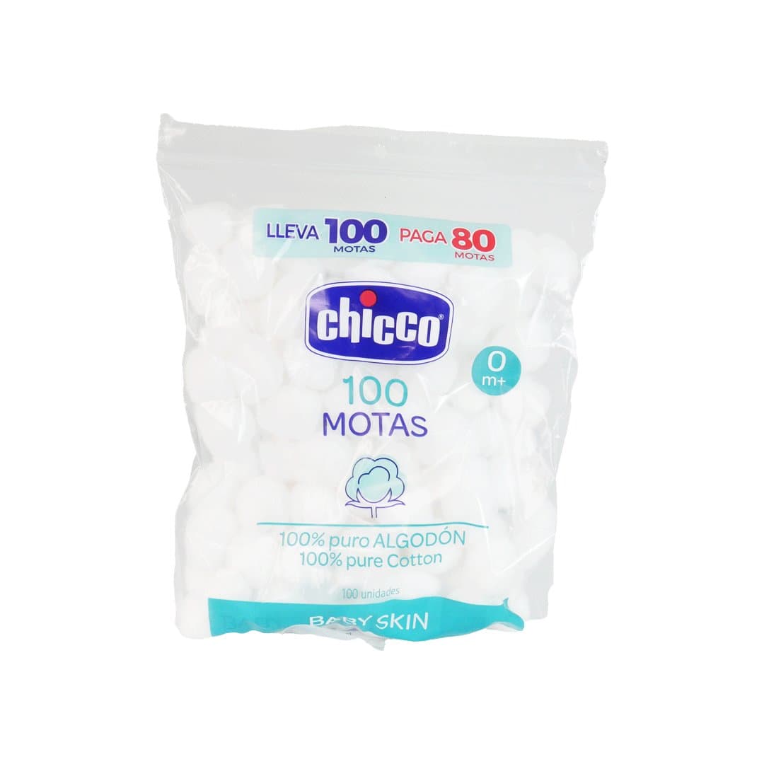 MOTAS DE ALGODON SKIN BABY CHICCO PROMO 100UND foto