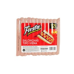 SALCHICHAS COCIDAS LARGA T/VIENA FIESTA 445GR foto