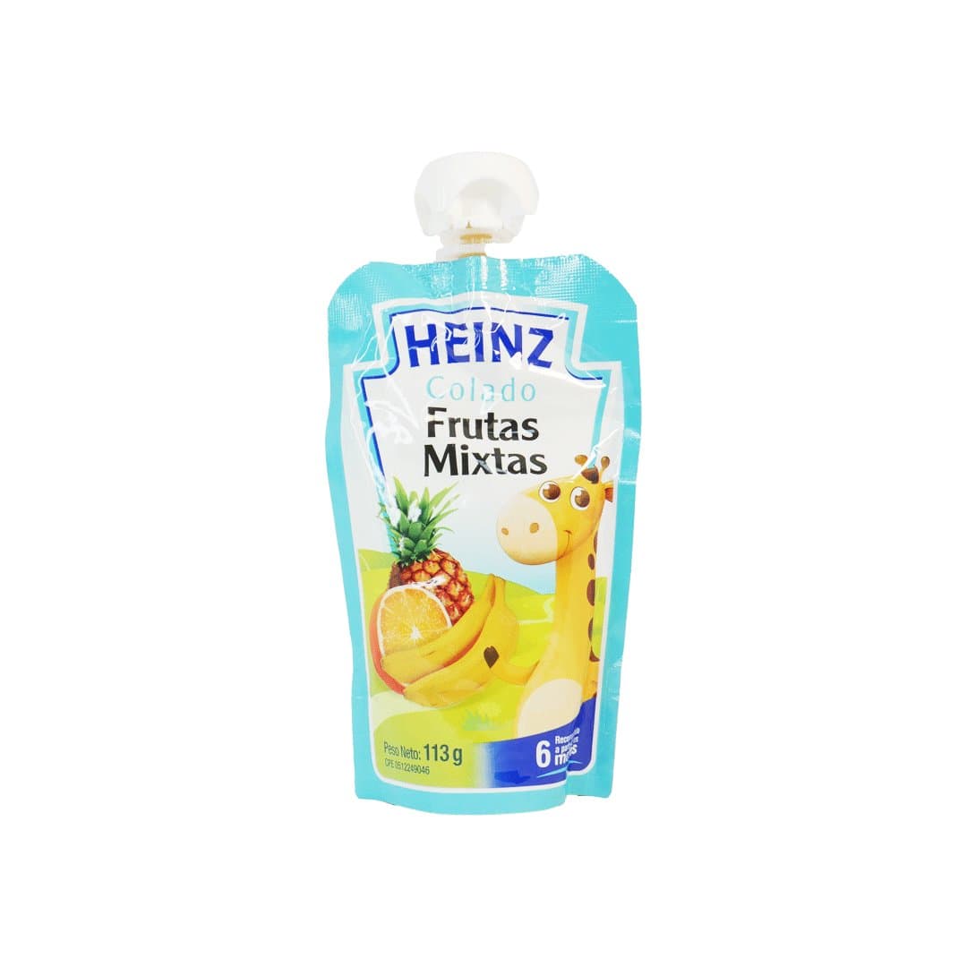 COLADO DE FRUTAS MIXTAS POUCH HEINZ 113GR foto