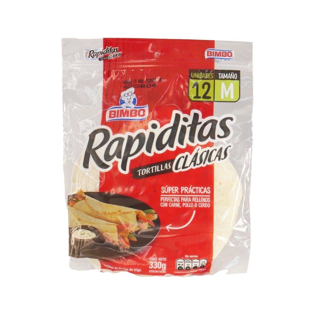 TORTILLAS CLASICA BIMBO 330GR foto