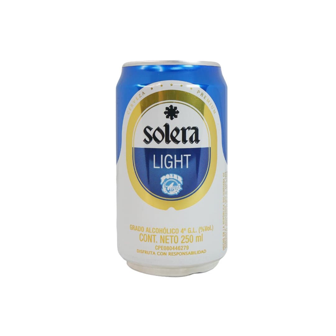 CERVEZA DE LATA LIGHT SOLERA 250ML foto