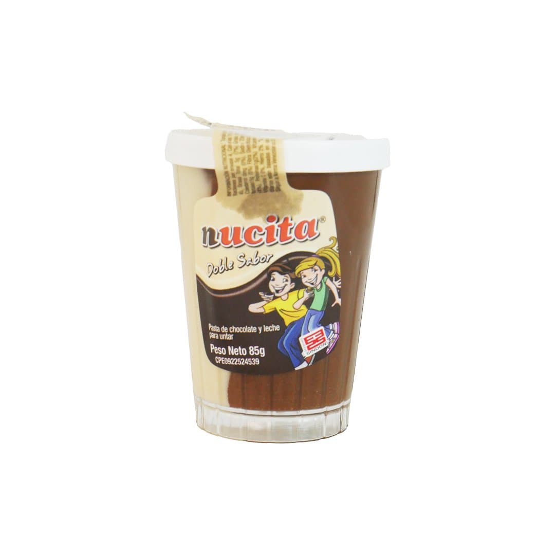 NUCITA VASO PLASTICO DOBLE SABOR 85GR foto