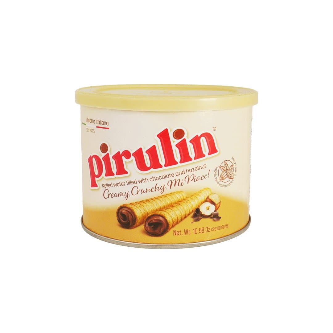 PIRULIN CHOCOLATE Y AVELLANA LATA 300GR foto