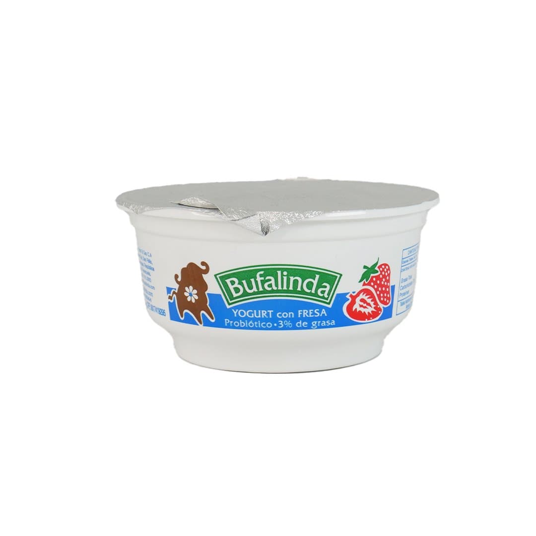 YOGURT NATURAL CON FRUTA FRESA BUFALINDA 180GR foto