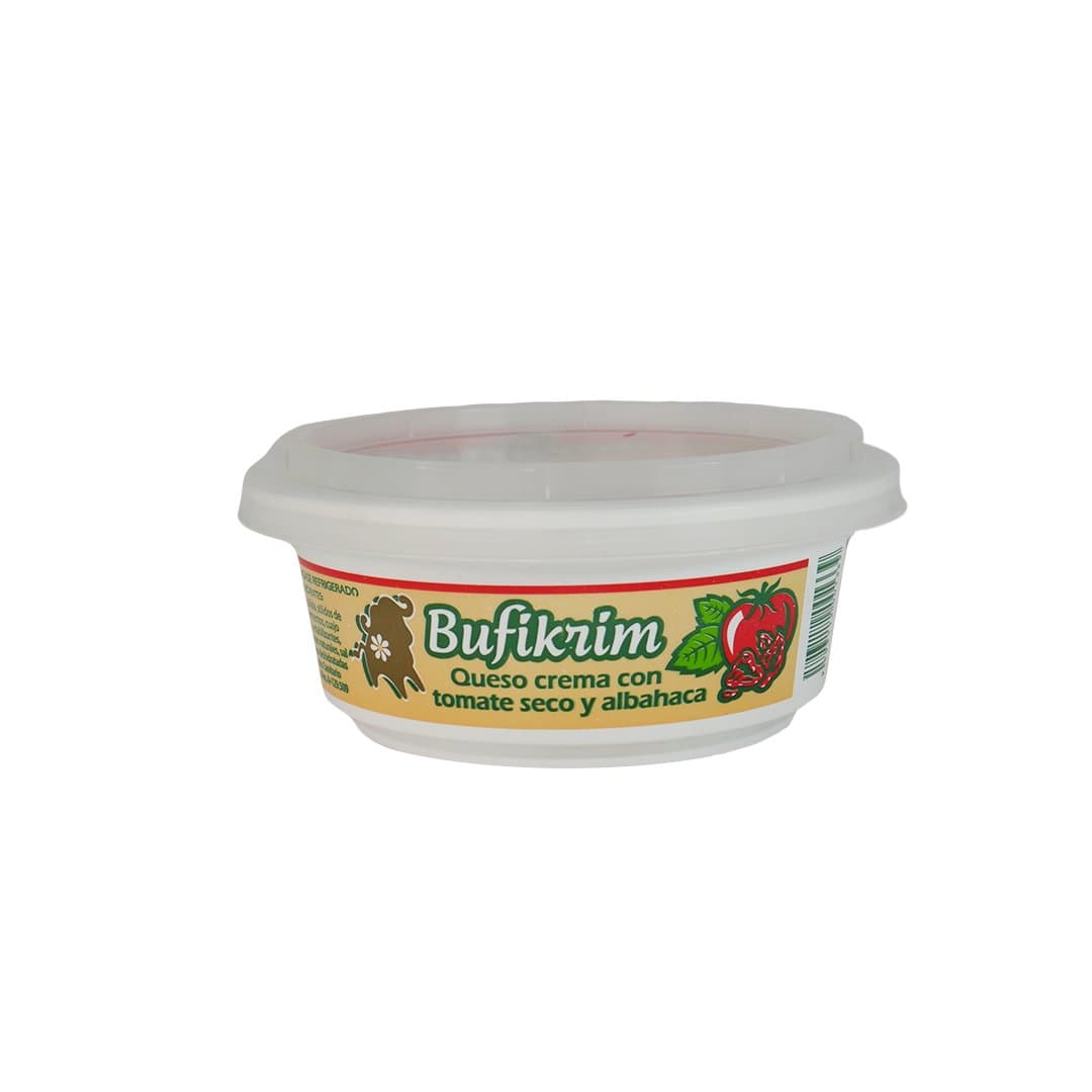 QUESO CREMA TOMATE SECO Y ALBAHACA BUFALINDA 250GR foto