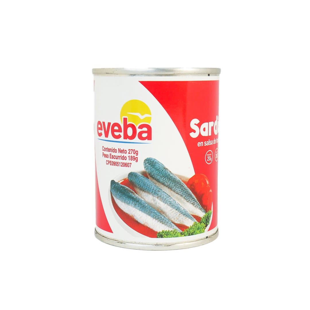 SARDINA EN SALSA DE TOMATE EVEBA 270 GR foto