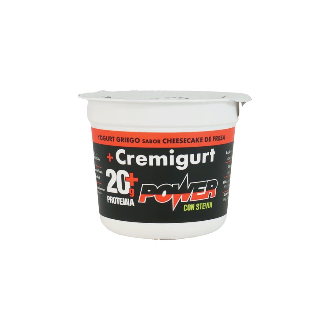 YOGURT GRIEGO CHEESECAKE/FRESA CREMIGURT POWER 150 GR foto