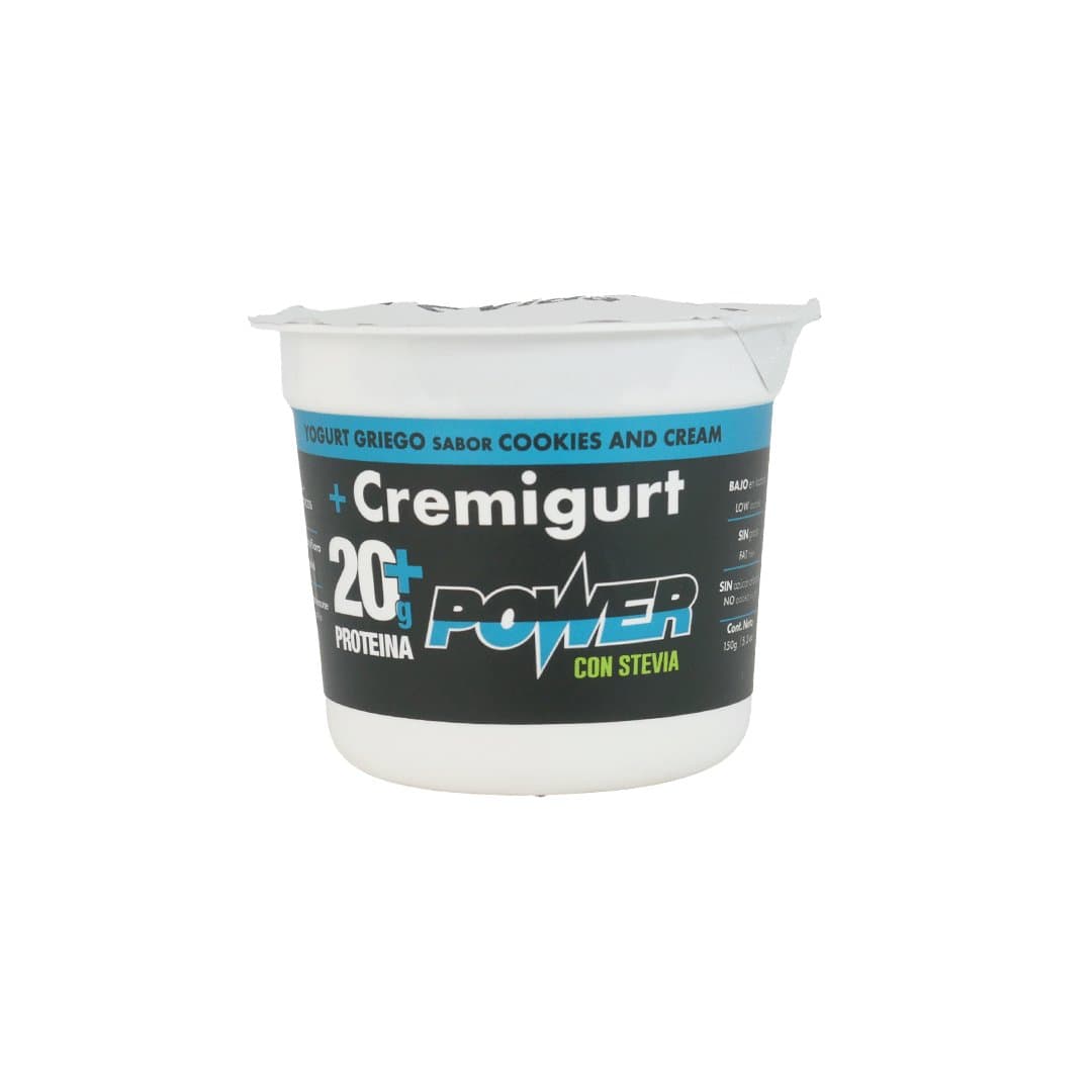 YOGURT GRIEGO COOKIES AND CREAM CREMIGURT POWER 150 GR foto
