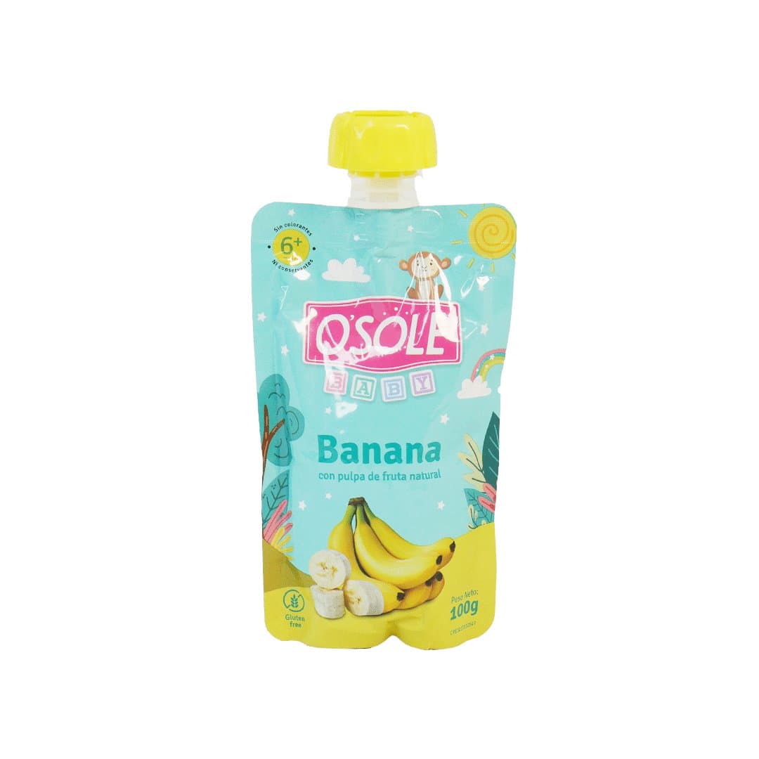 COMPOTA DE BANANA POUCH OSOLE 100GR foto