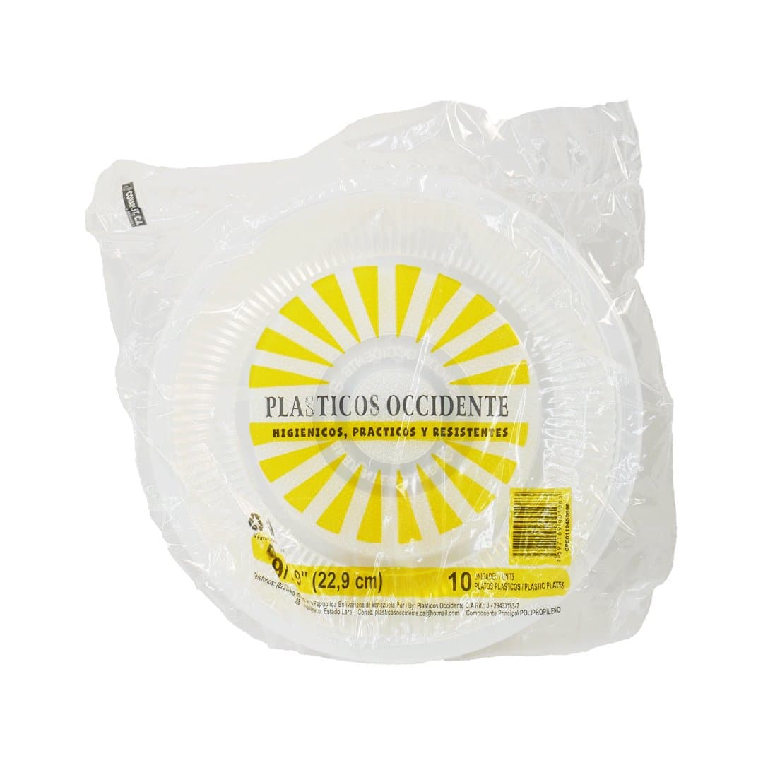 PLATO PLASTICOS OCCIDENTE N9 10UND foto
