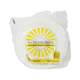 PLATO PLASTICOS OCCIDENTE N9 10UND foto