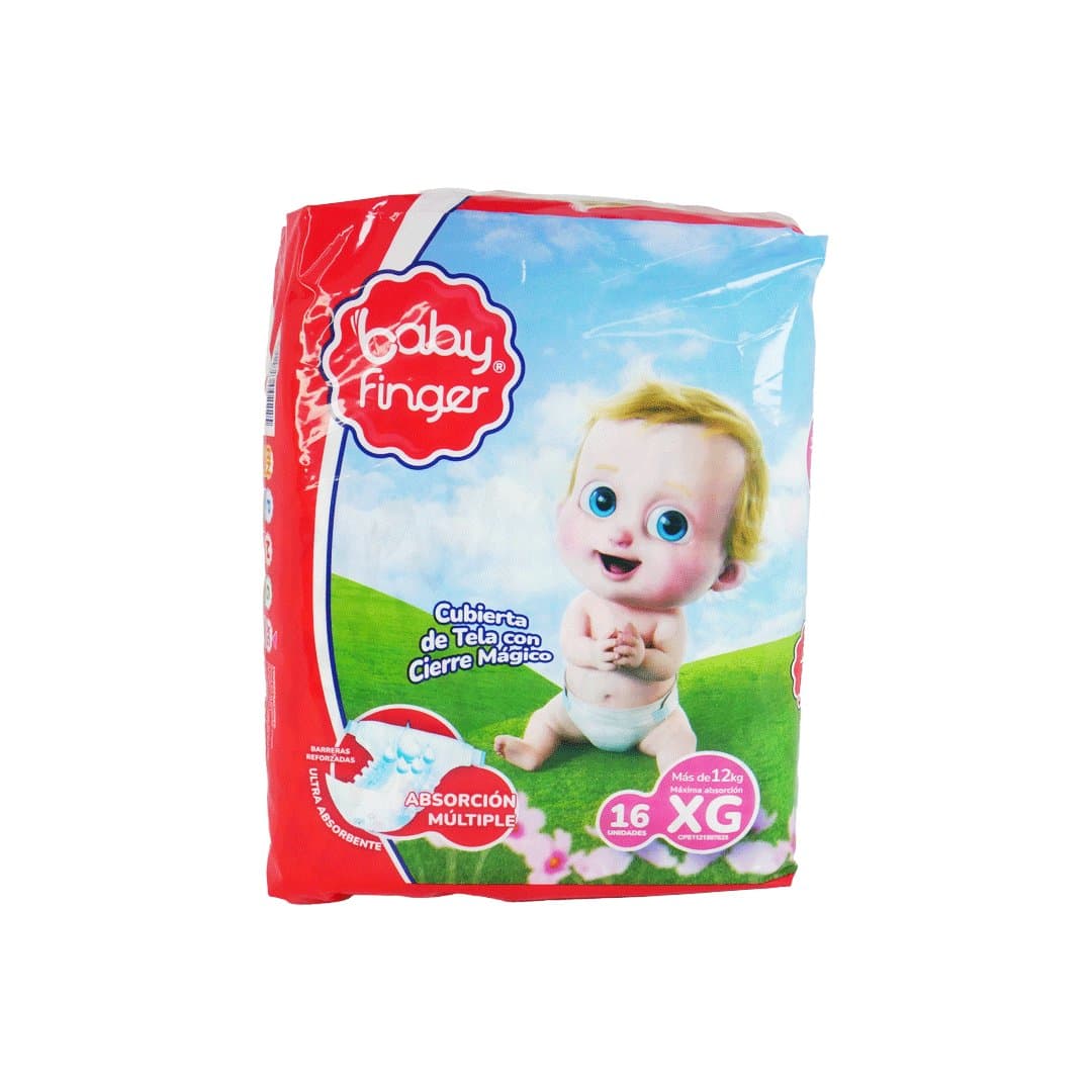 PAÑAL TALLA XG  BABY FINGER  16 UND foto