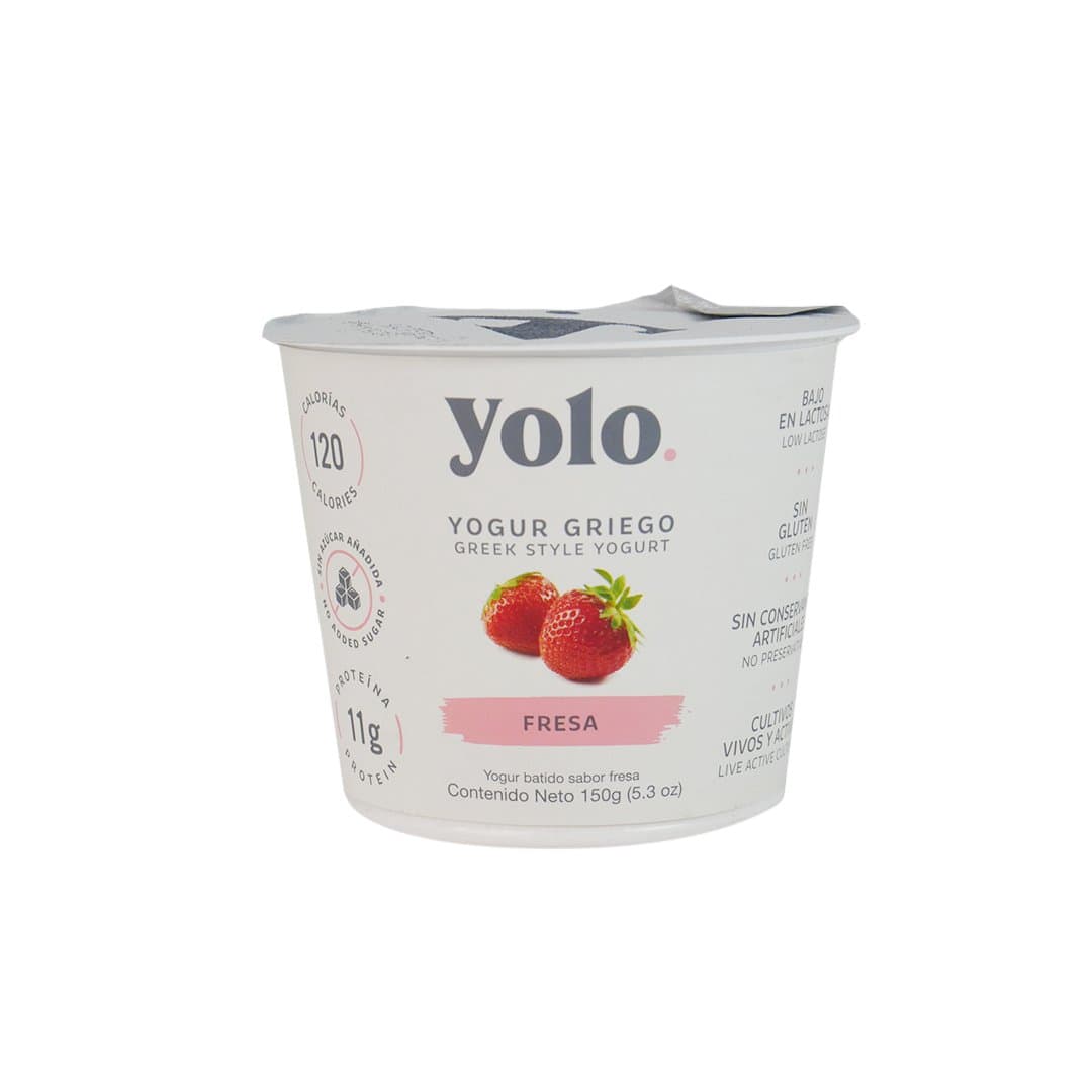 YOGURT GRIEGO FRESA YOLO 150GR foto