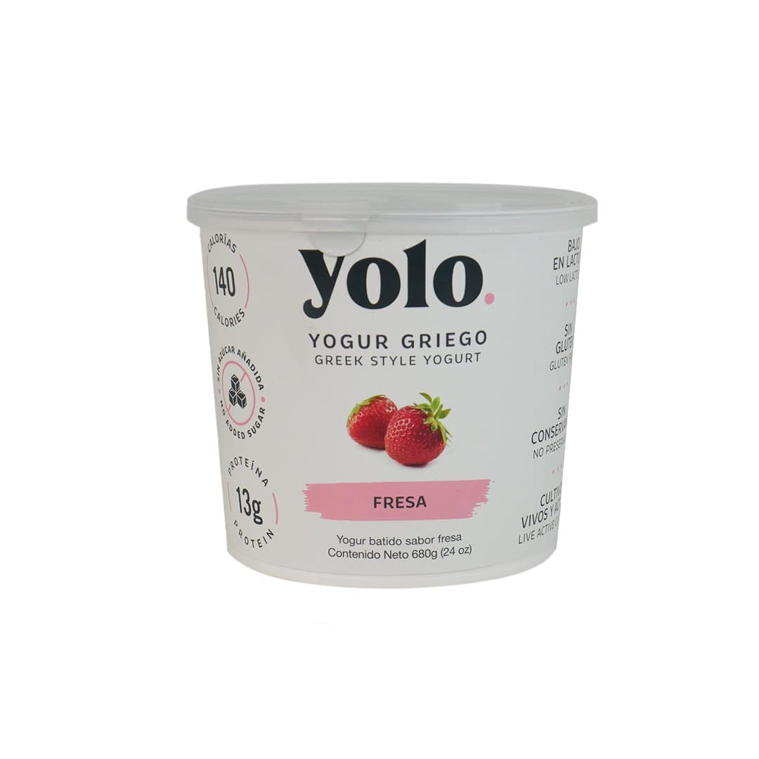 YOGURT GRIEGO SAB FRESA YOLO 680GR foto