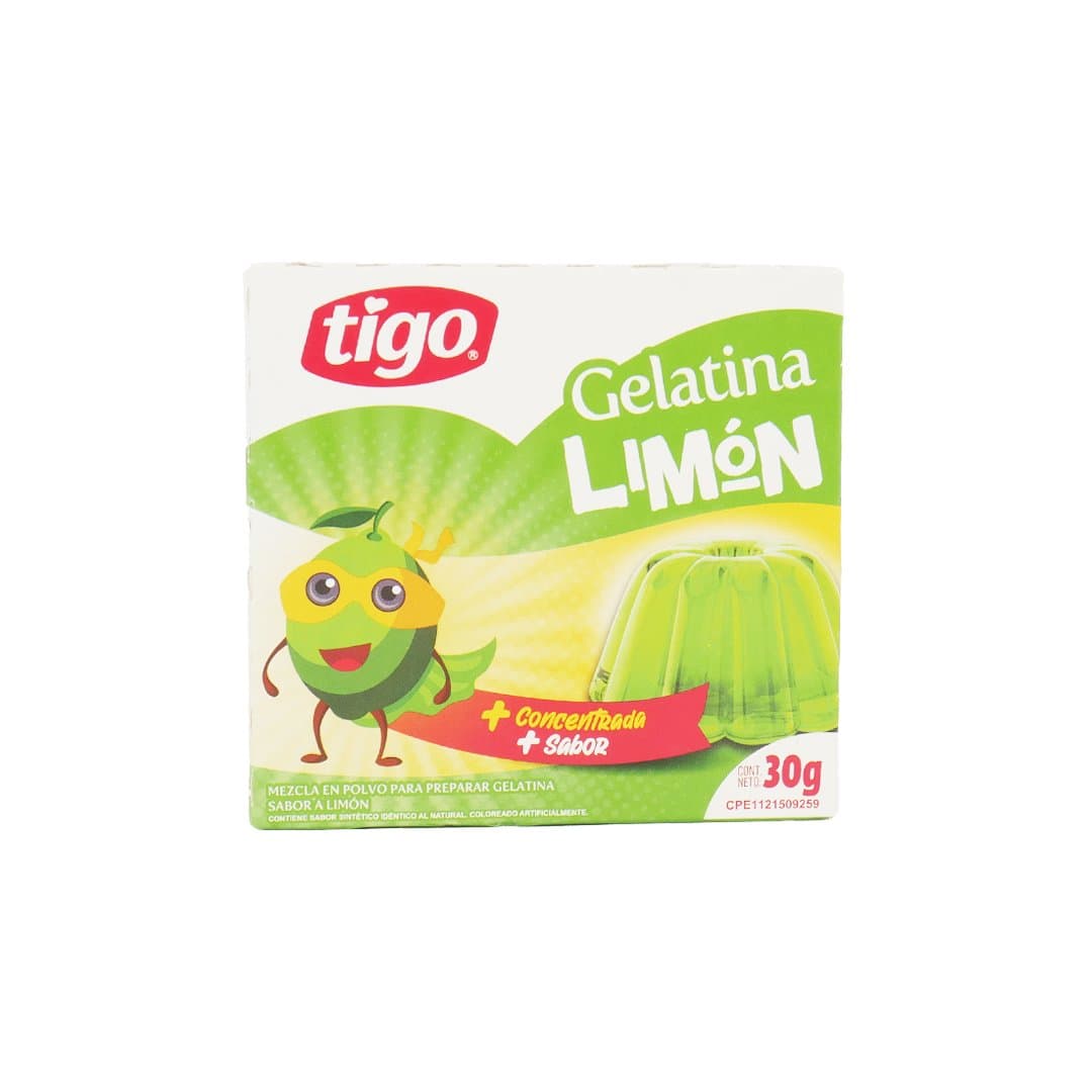 GELATINA SABOR LIMON TIGO 30GR foto