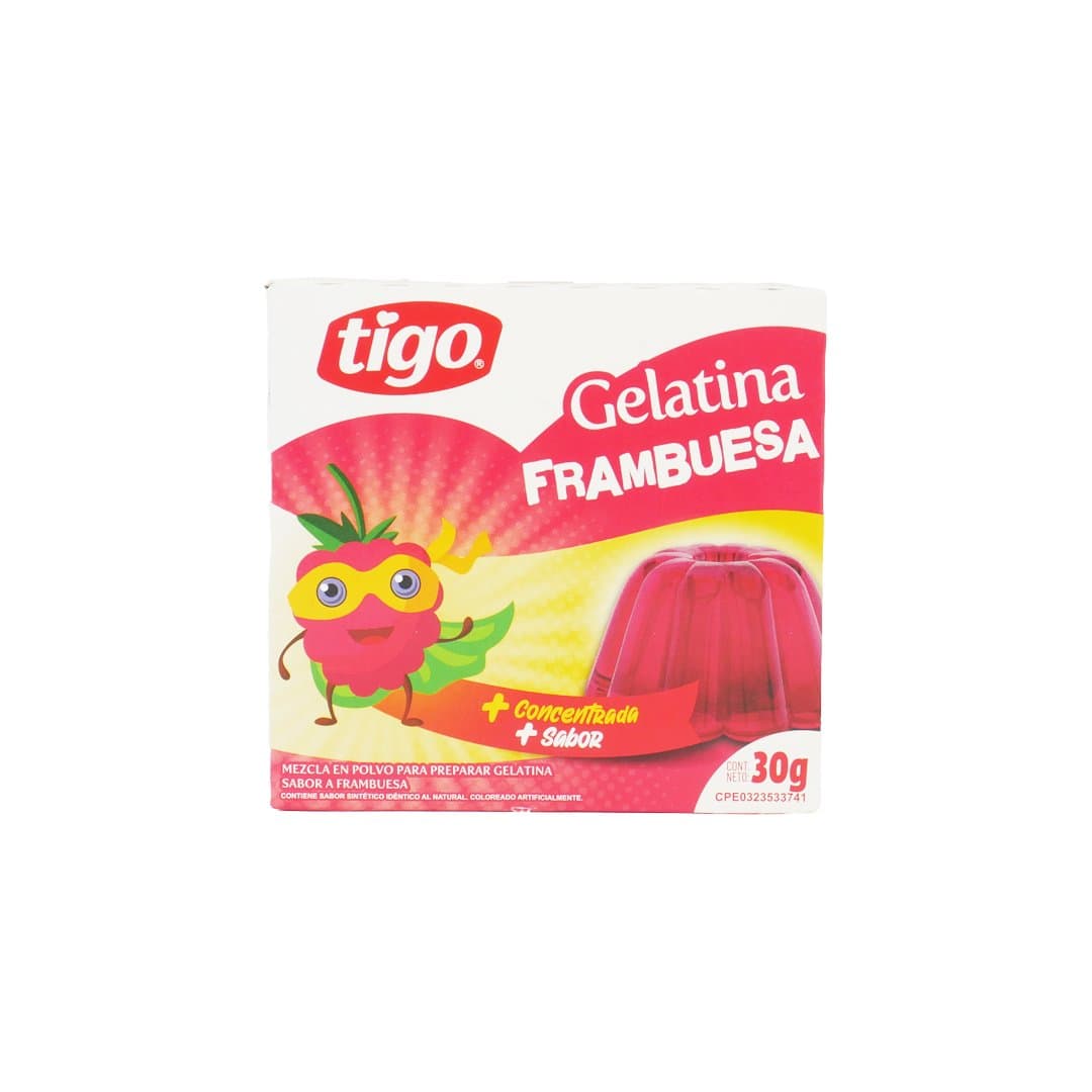 GELATINA FRAMBUESA TIGO 30 GR foto