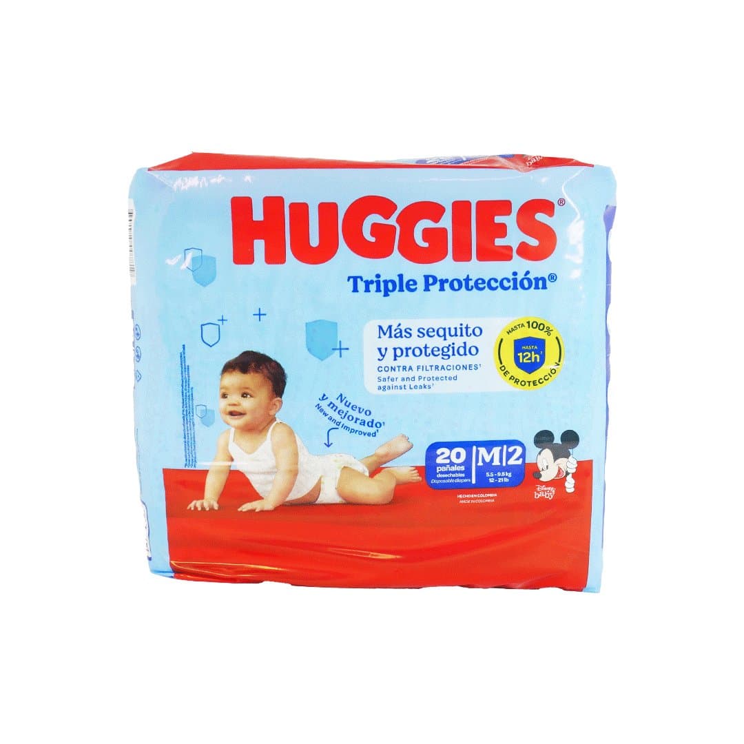 PAÑAL TRIPLE PROTECCION M HUGGIES 20UND foto