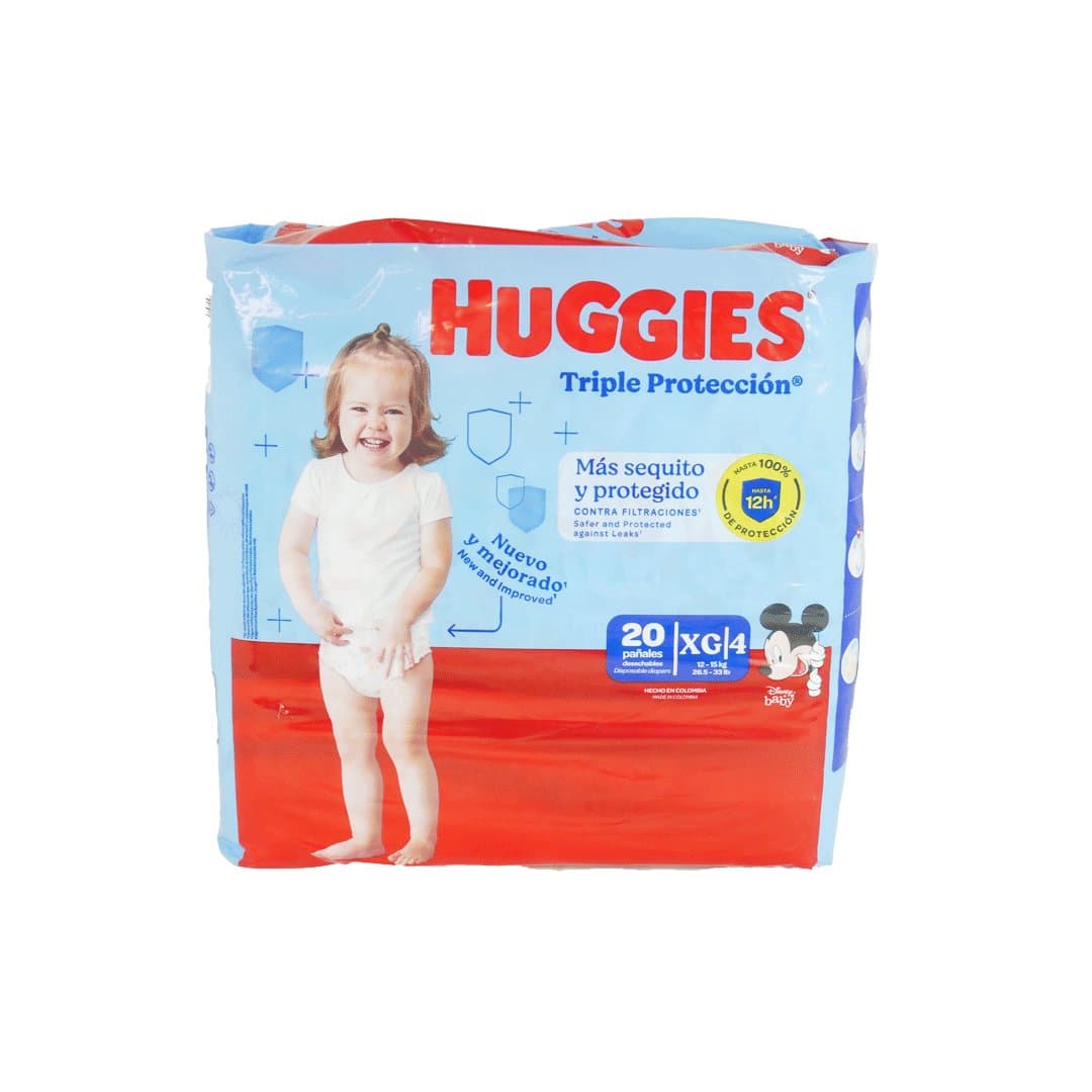 PAÑAL TRIPLE PROTECCION XG HUGGIES 20UND foto