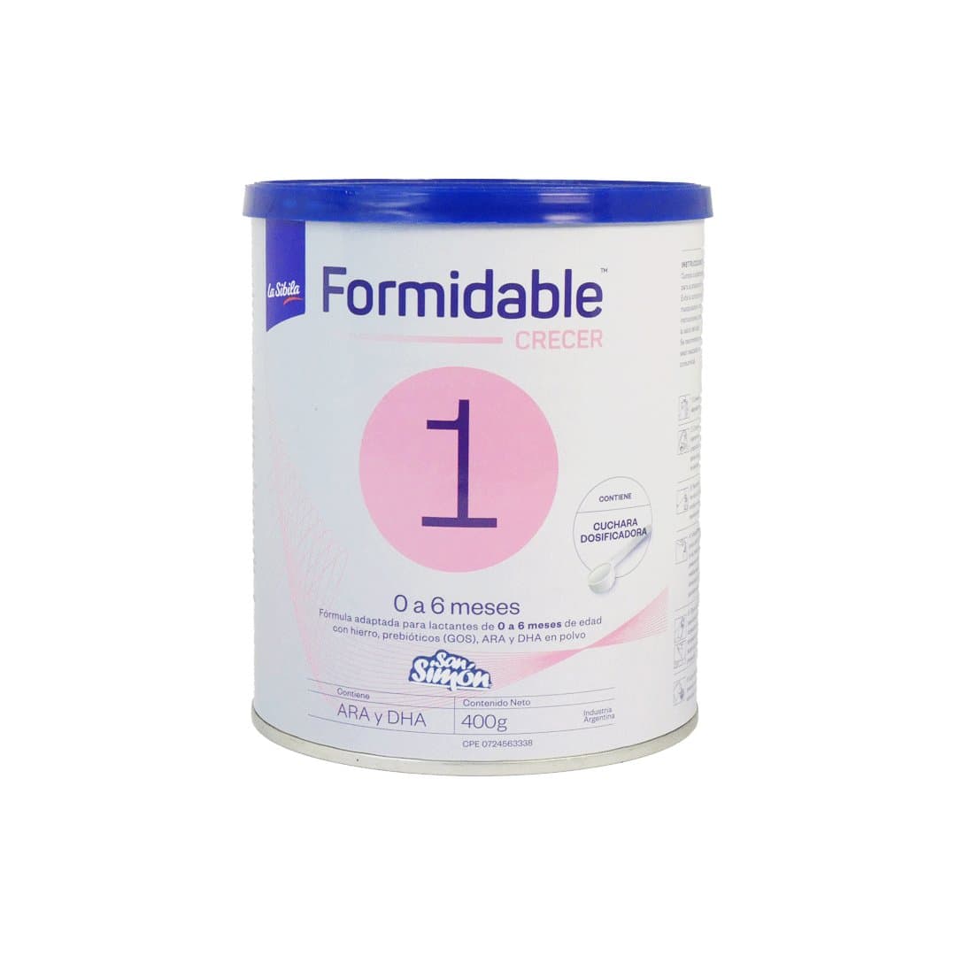 FORMULA INFANTIL ETAPA I FORMIDABLE CRECER 400GR foto